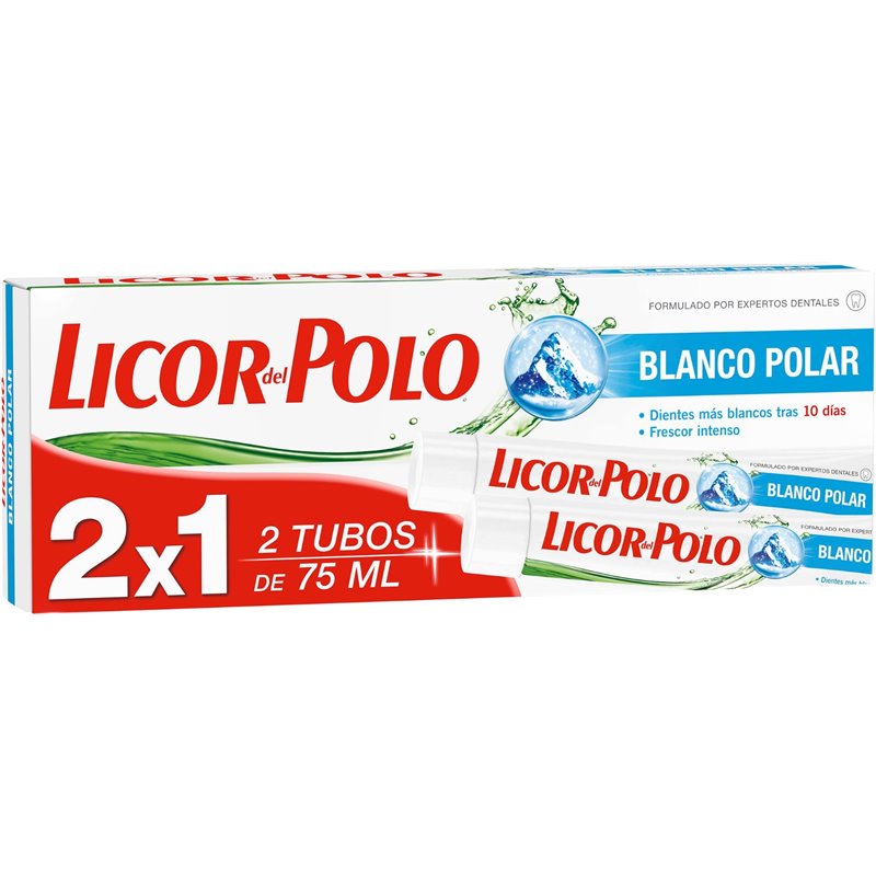 LICOR POLO P DENT 2x75ML BLANCO POLAR