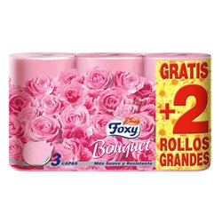 FOXY P HIG SUPER SOFT 4+2 ROLLOS ROSA
