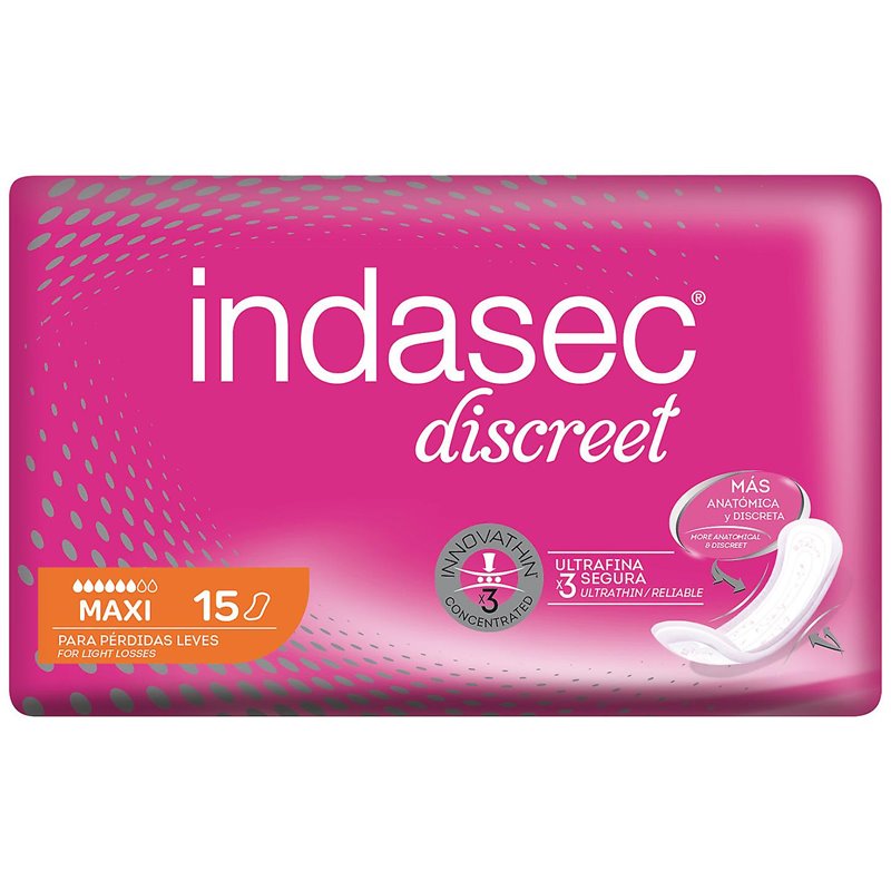 INDASEC COMPRESA DISCREET 15U MAXI