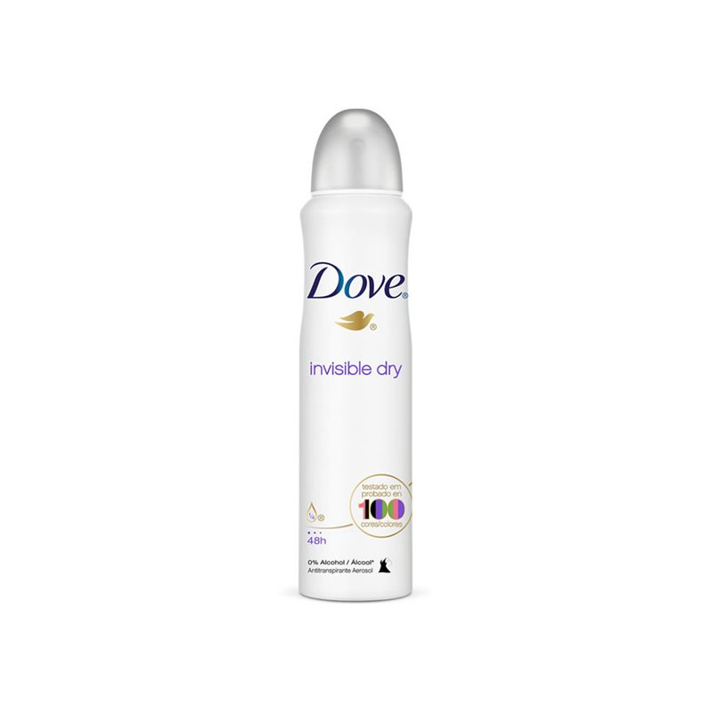 DOVE DEO SP INVISIB DRY 200ML TESTED ON COLOURS
