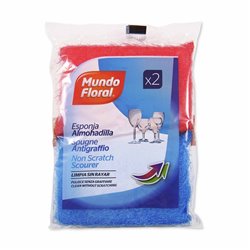 ESTROPAJO FLORAL ALMOHADILLADO 2 UND