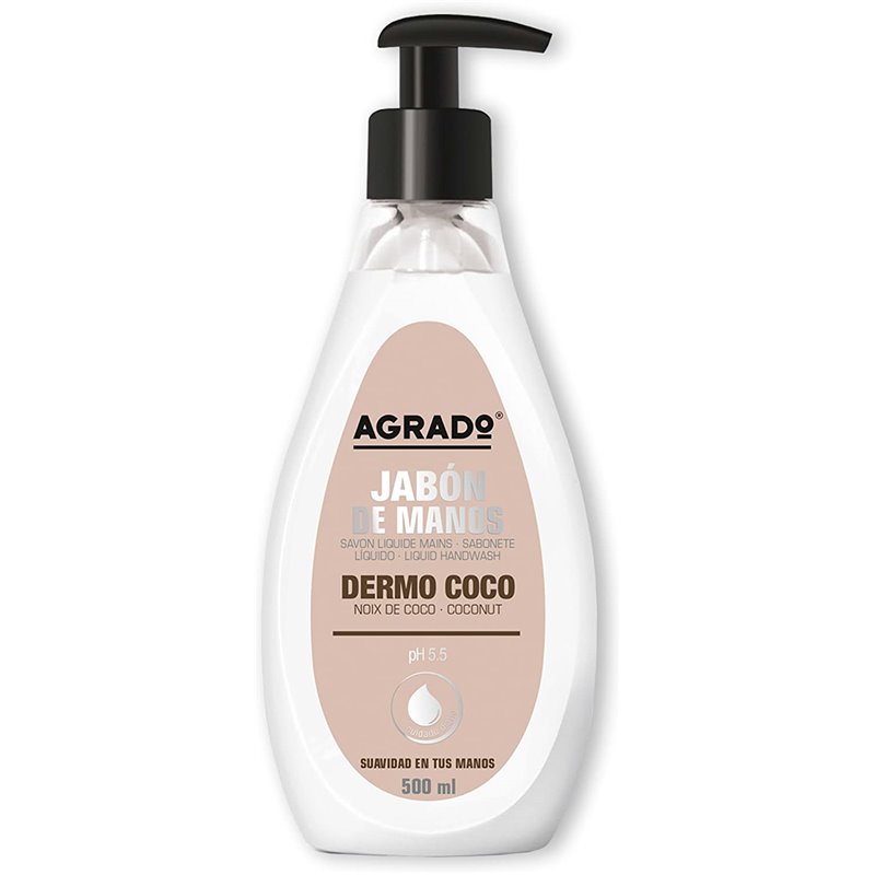 AGRADO JAB MANOS C/DOSIFICADOR DERMO COCO 500 ML