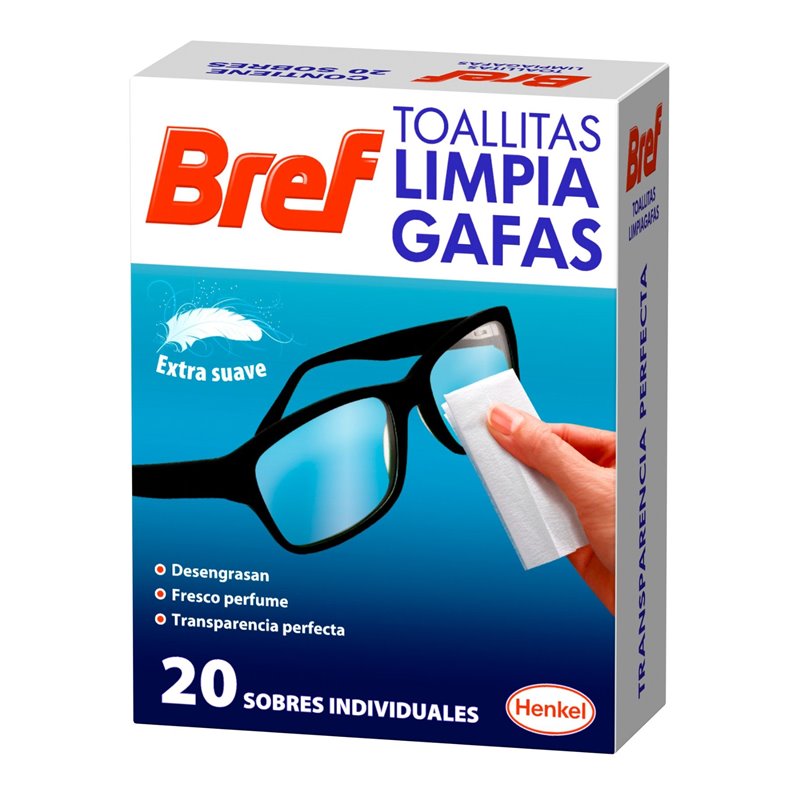 BREF TOALLITAS L GAFAS 20UN