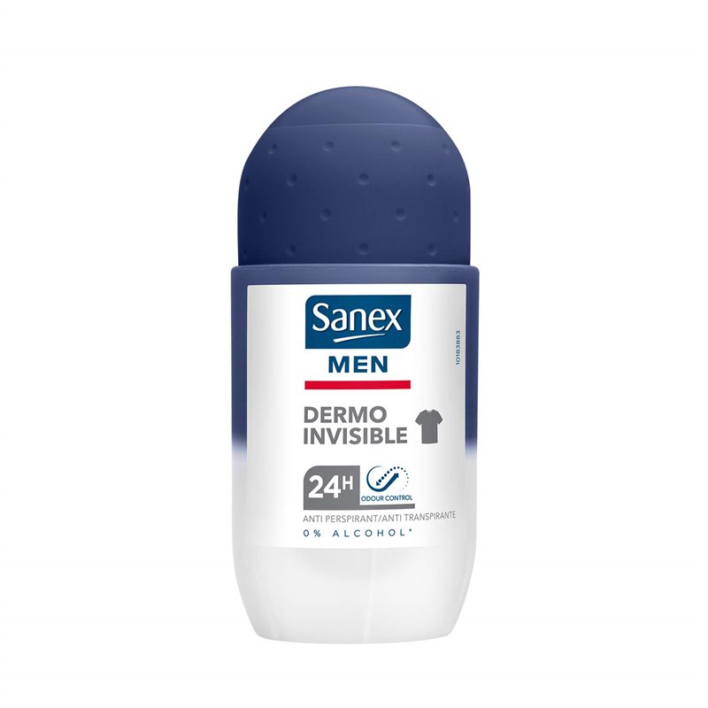 SANEX DEO ROLL-ON MEN DERMO INVISIBLE 50ML.