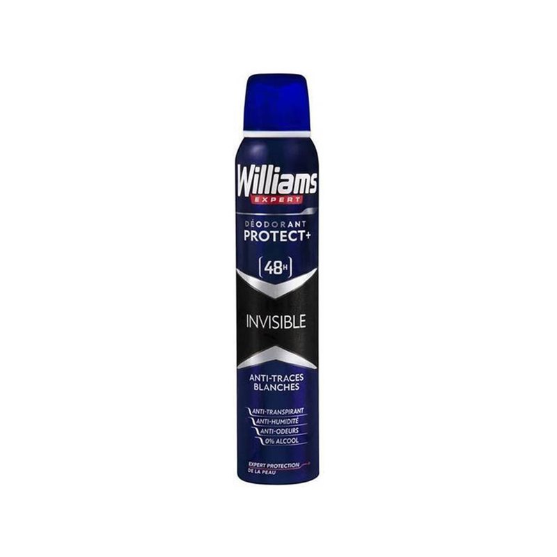 WILLIAMS DEO SPRAY PROTECT 48H INVISIBLE 200ML.