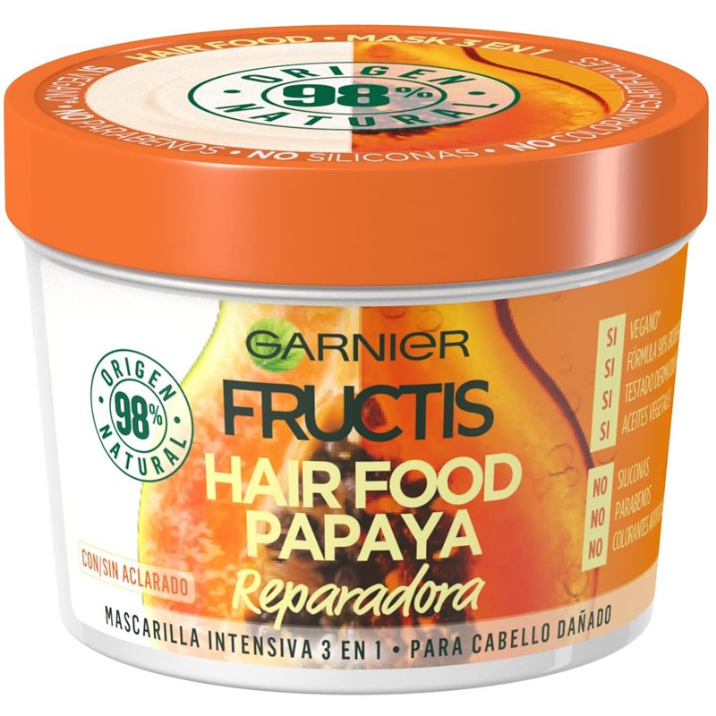 FRUCTIS MASC HAIR FOOD PAPAYE 390ML.