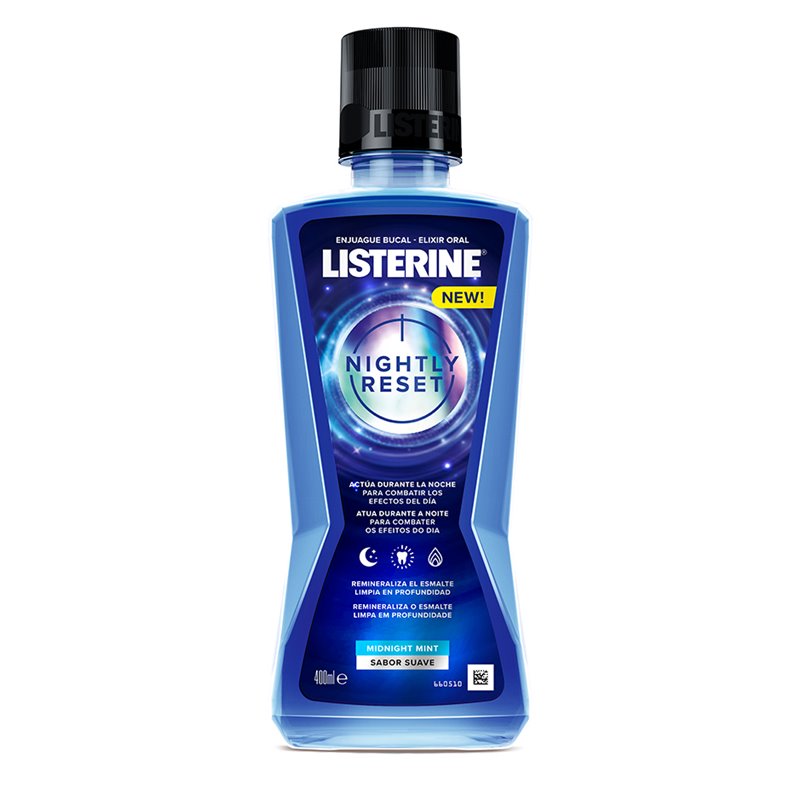 LISTERINE ENJUAGUE  NIGHTLY RESET 400ML